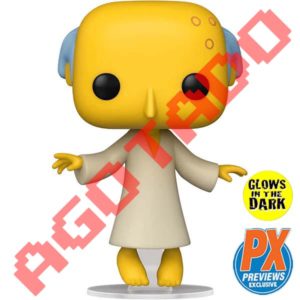 V Funko Pop! Glowing Mr. Burns 1162 PX Previews Exclusive GITD